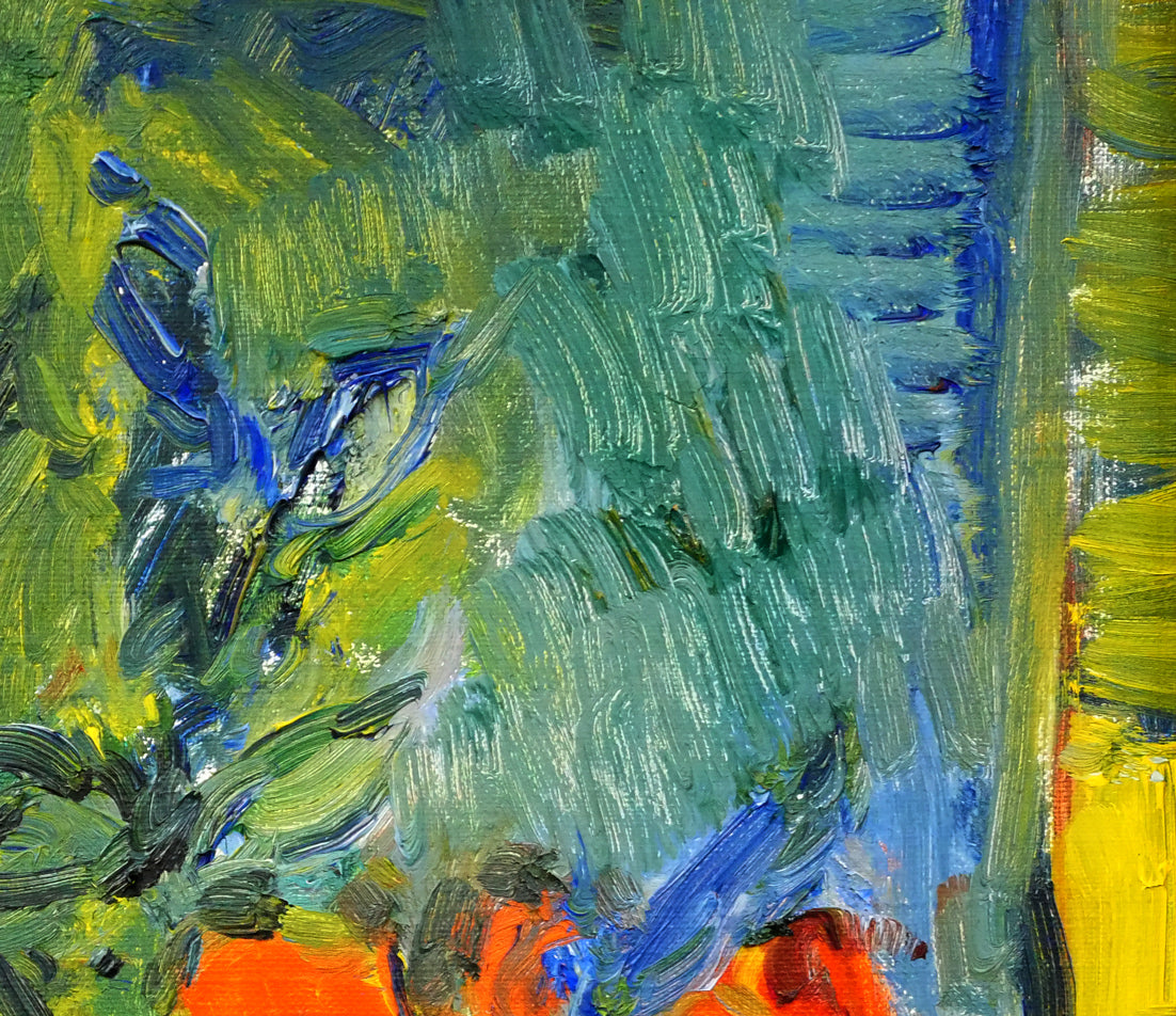 伏木田光夫「椿」油絵・F6号 拡大画像2