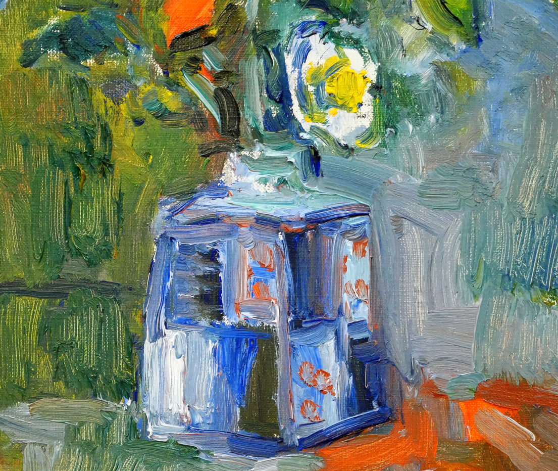 伏木田光夫「椿」油絵・F6号 拡大画像7