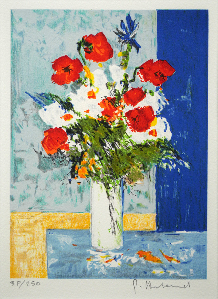 ジルベール・アルト(Gilbert ARTAUD)「プチ・ブーケ」リトグラフ 作品全体拡大画像