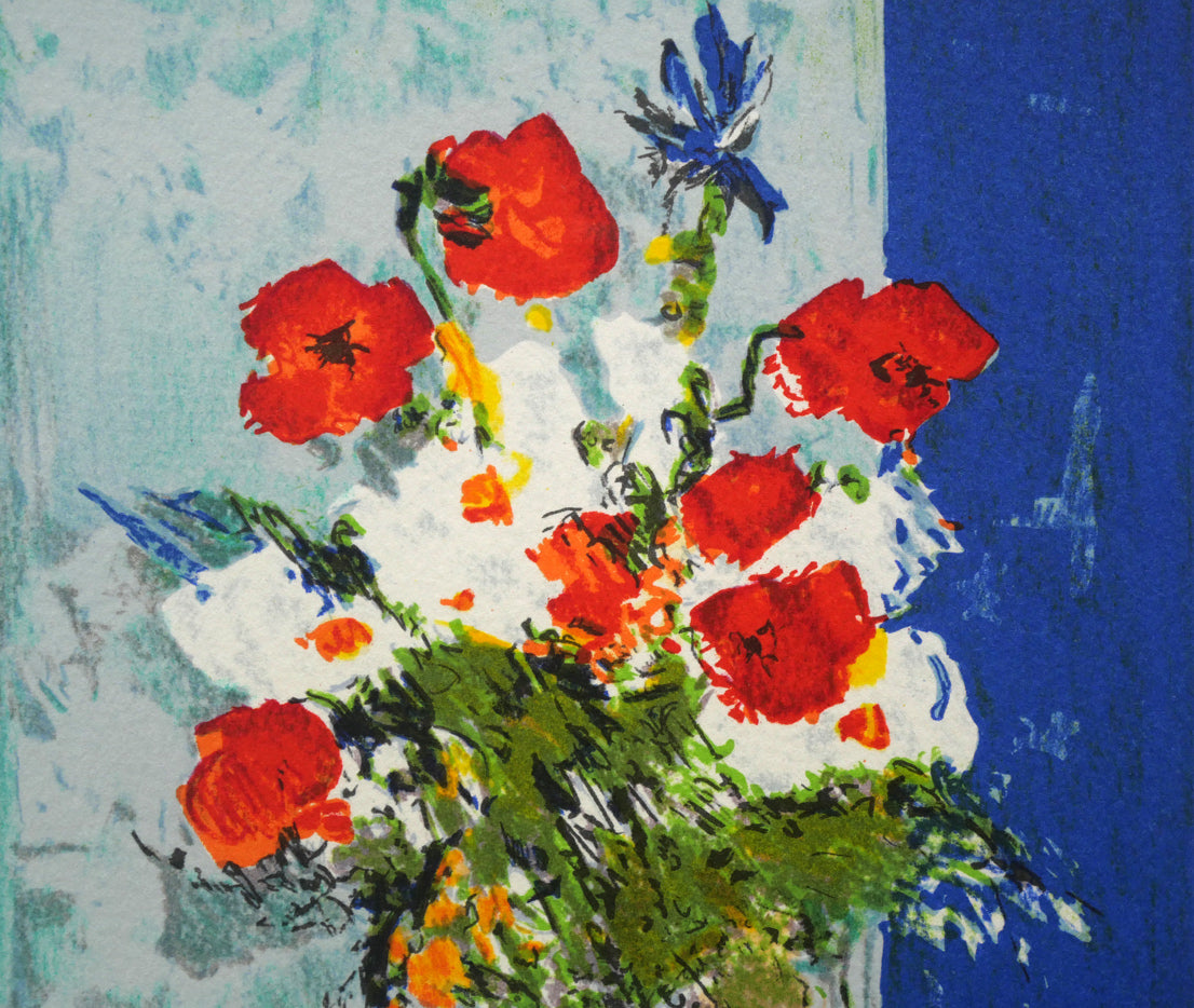 ジルベール・アルト(Gilbert ARTAUD)「プチ・ブーケ」リトグラフ 拡大画像1