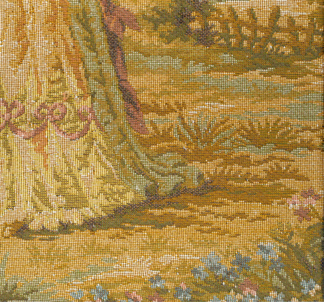 「アンティークタペストリー」ゴブラン織額装 拡大画像5