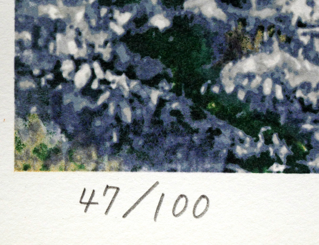 後藤純男「春雪の大和」リトグラフ・8号変形 限定番号(ed,47/100)