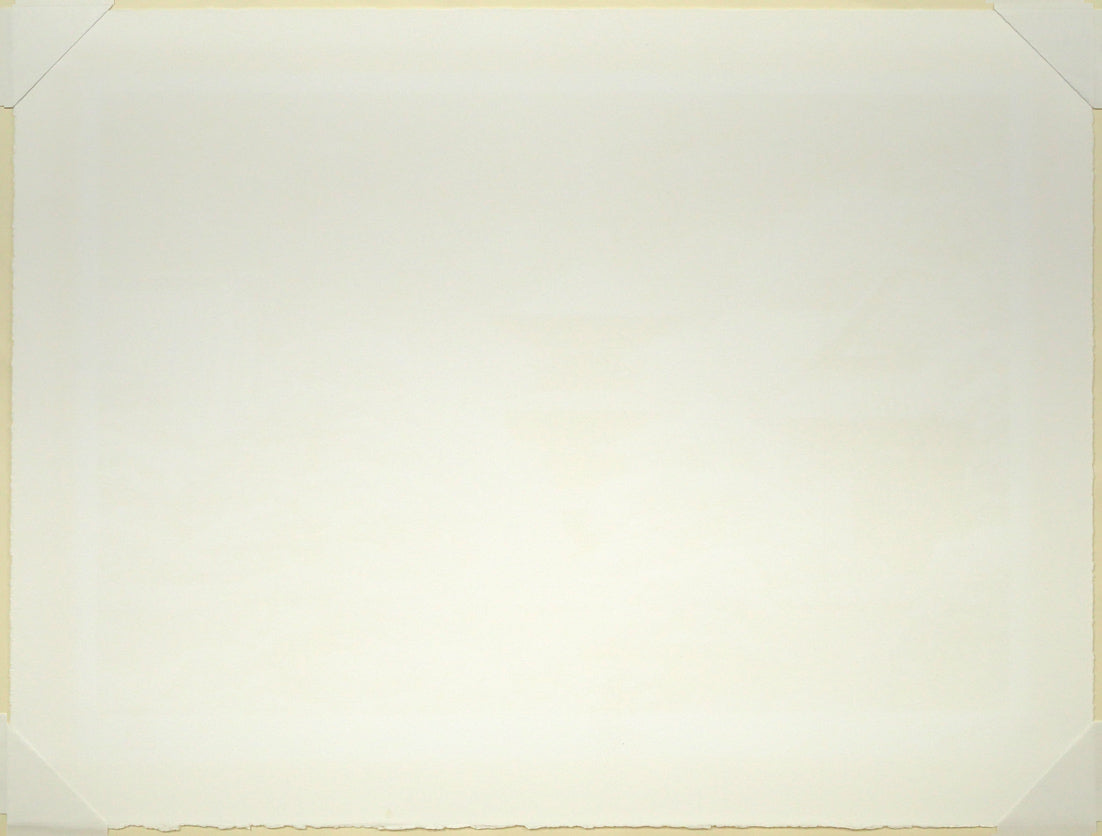 後藤純男「春雪の大和」リトグラフ・8号変形 作品シート裏側画像