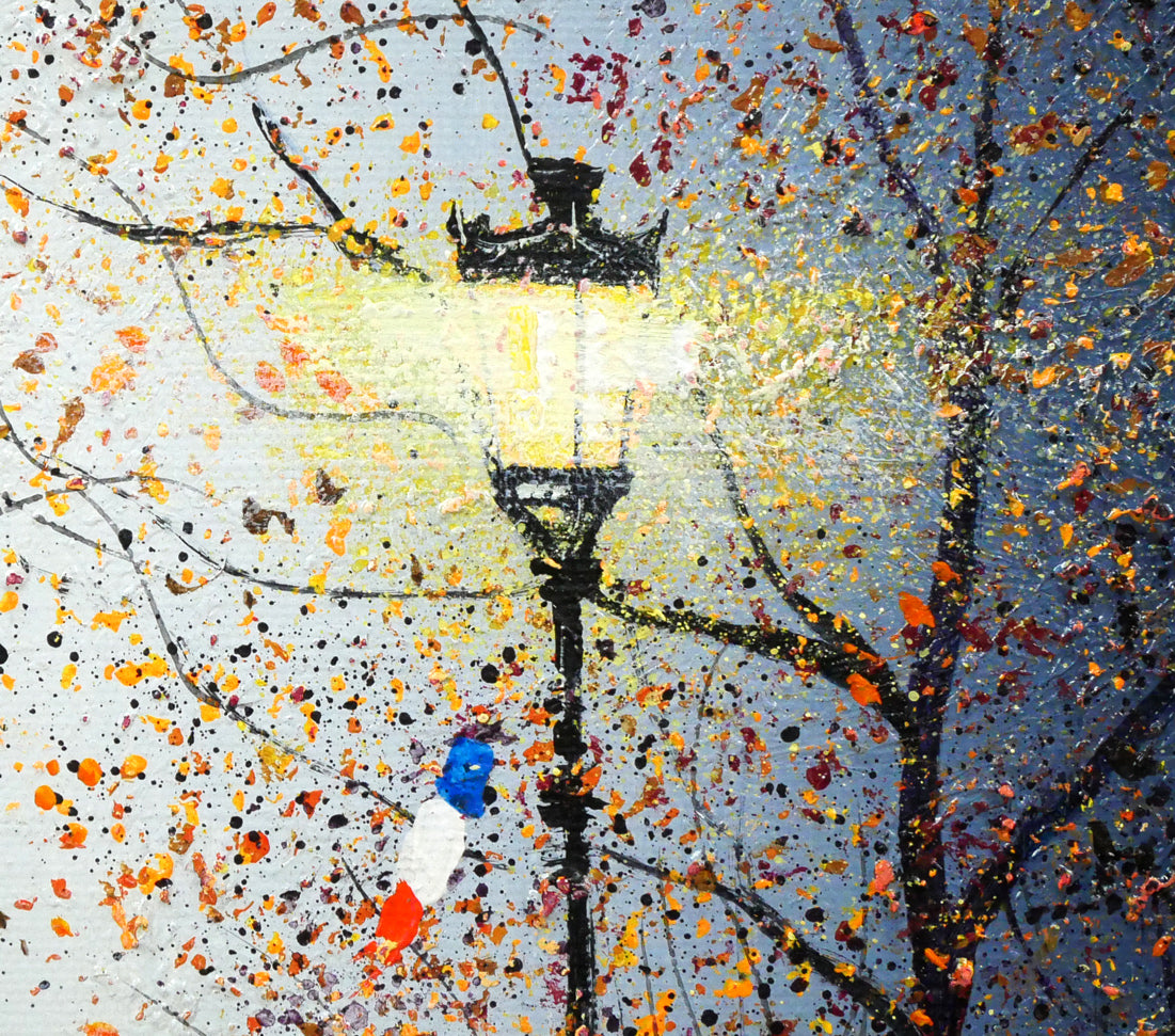 ギィ デサップ(Guy DESSAPT)「パリ・雨の下で」油絵・仏F5号 拡大画像2