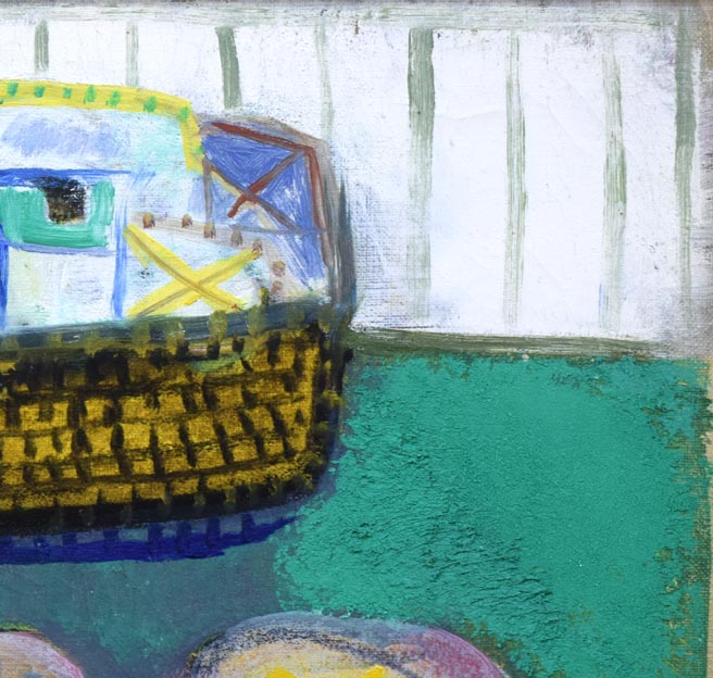 箱根寿保「花の贈りもの」油絵・F6号 拡大画像3