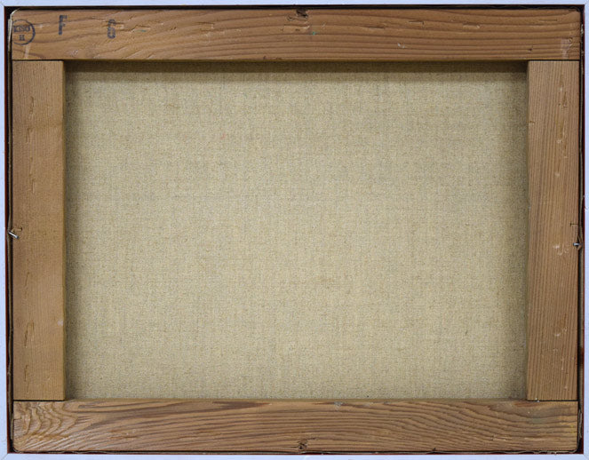 箱根寿保「花の贈りもの」油絵・F6号 キャンバス裏側画像