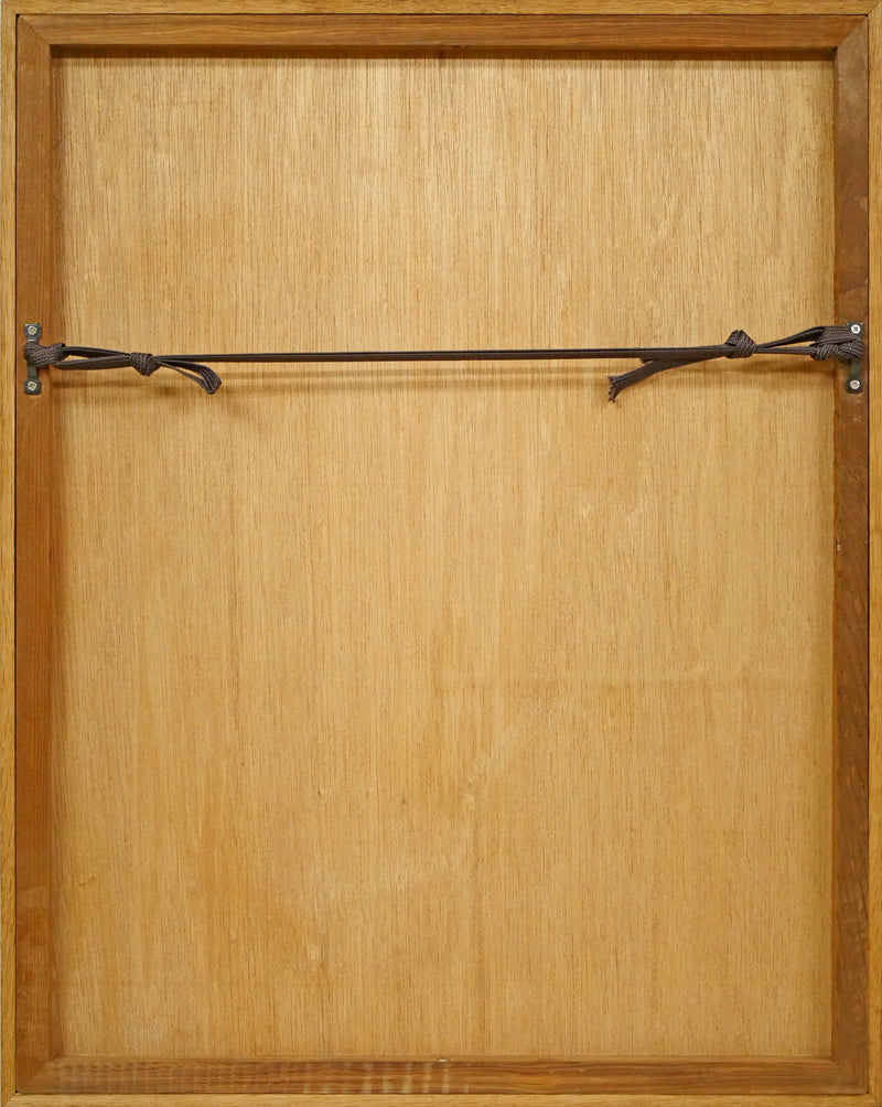 浜田知明「初年兵哀歌『頭』」エッチング・アクアチント(銅版画) 額縁裏側画像