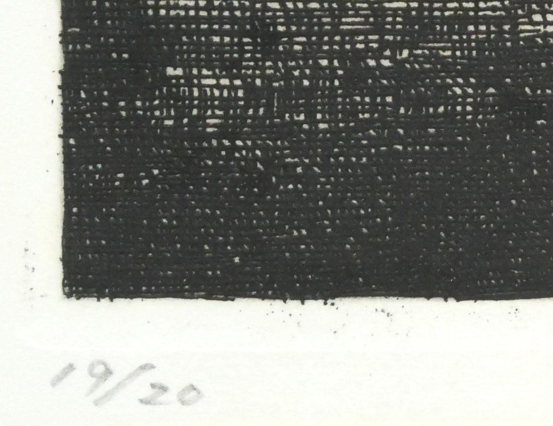 浜田知明「初年兵哀歌『頭』」エッチング・アクアチント(銅版画) 限定番号(ed,19/20)