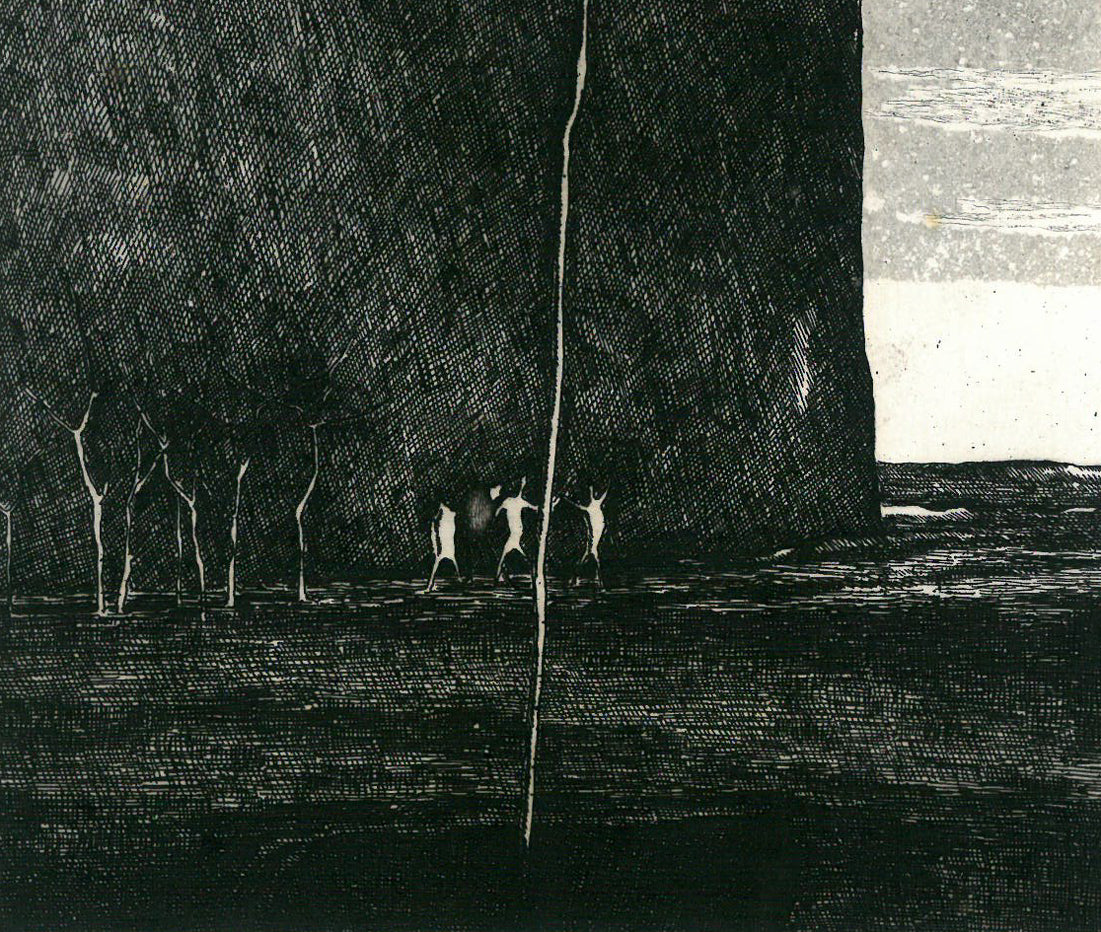 浜田知明「初年兵哀歌『頭』」エッチング・アクアチント(銅版画) 拡大画像3