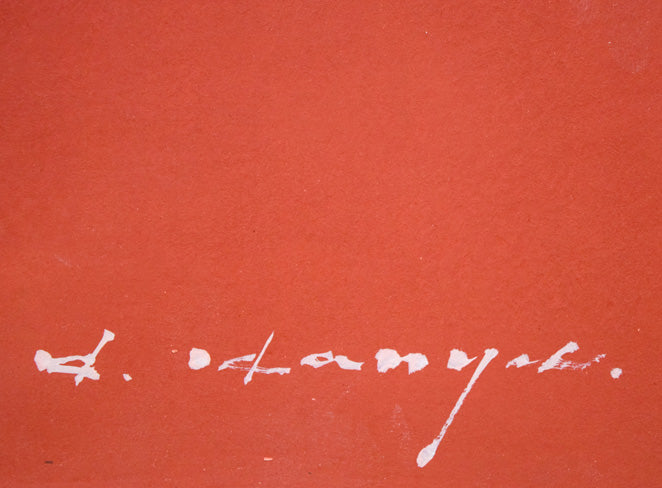 羽生輝「花」彩色画・8号 サイン拡大画像