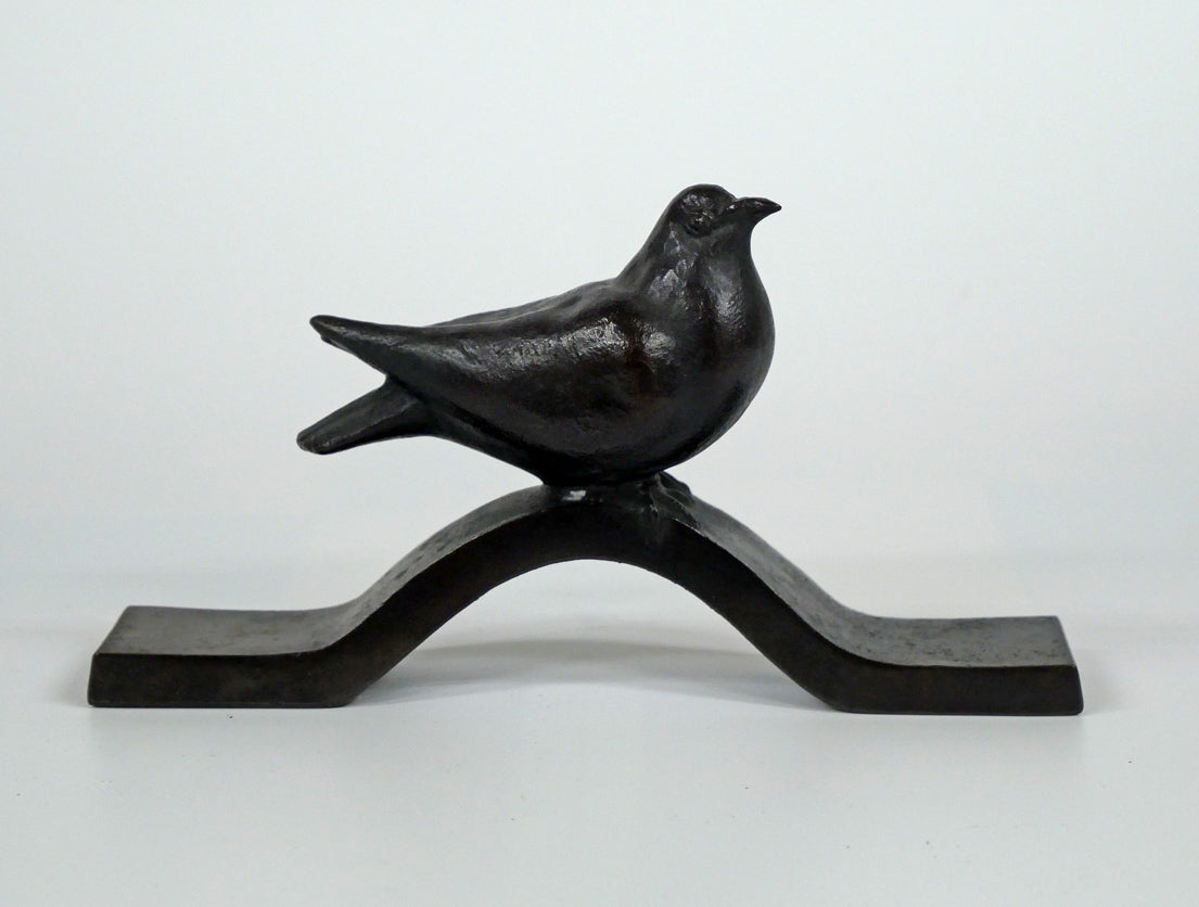 橋本堅太郎「和」ブロンズ作品・共箱 全体画像1