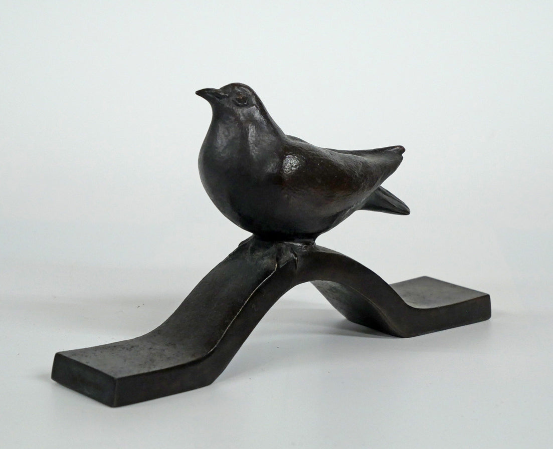 橋本堅太郎「和」ブロンズ作品・共箱