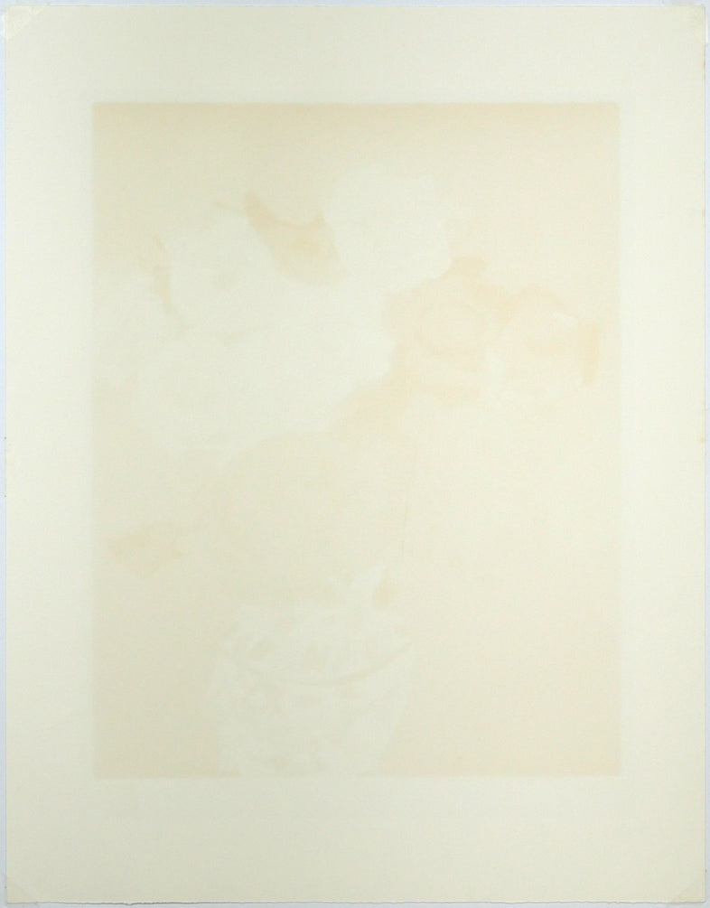 林武「薔薇」リトグラフ 作品シート裏側画像