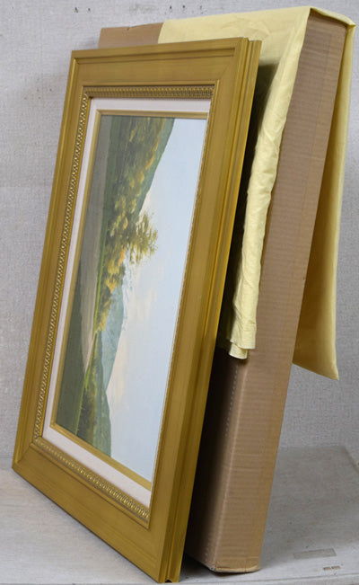 林朝路「スイス風景」油絵・P8号 付属品画像