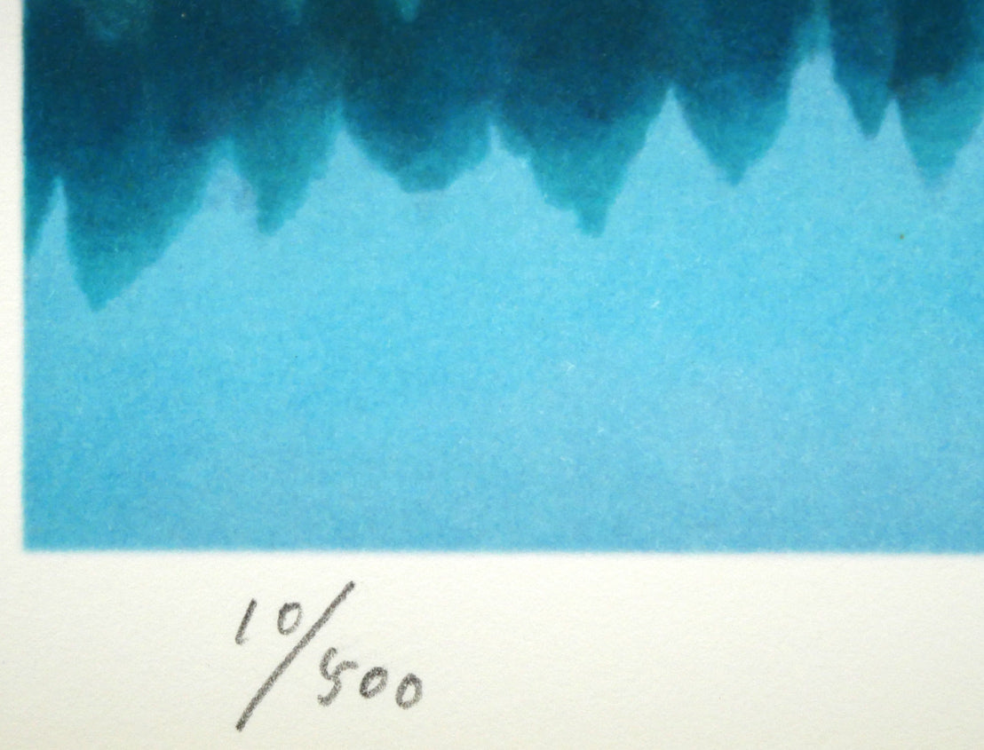 東山魁夷「朝静」リトグラフ 限定番号(ed,10/500)