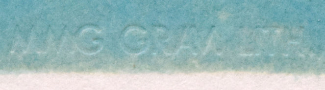 東山魁夷「二つの月(スケッチ)」リトグラフ(生前作) 空押し部分2