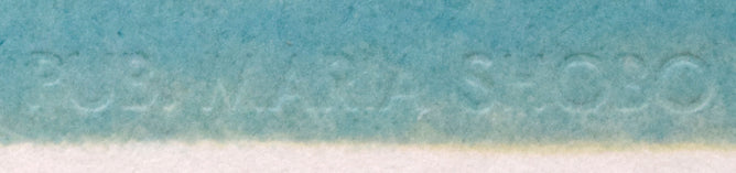 東山魁夷「二つの月(スケッチ)」リトグラフ(生前作) 空押し部分3