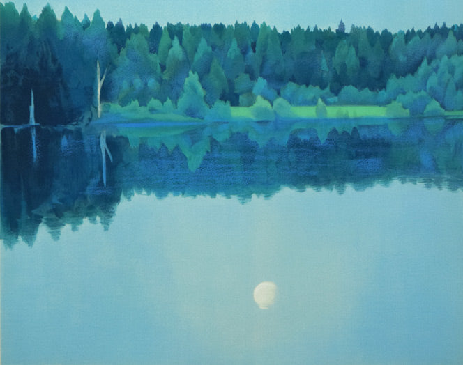 東山魁夷「二つの月(スケッチ)」リトグラフ(生前作) 拡大画像5