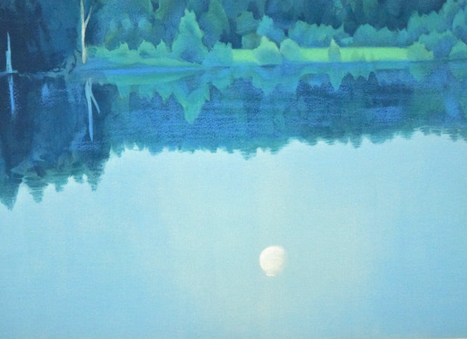 東山魁夷「二つの月(スケッチ)」リトグラフ(生前作) 拡大画像6