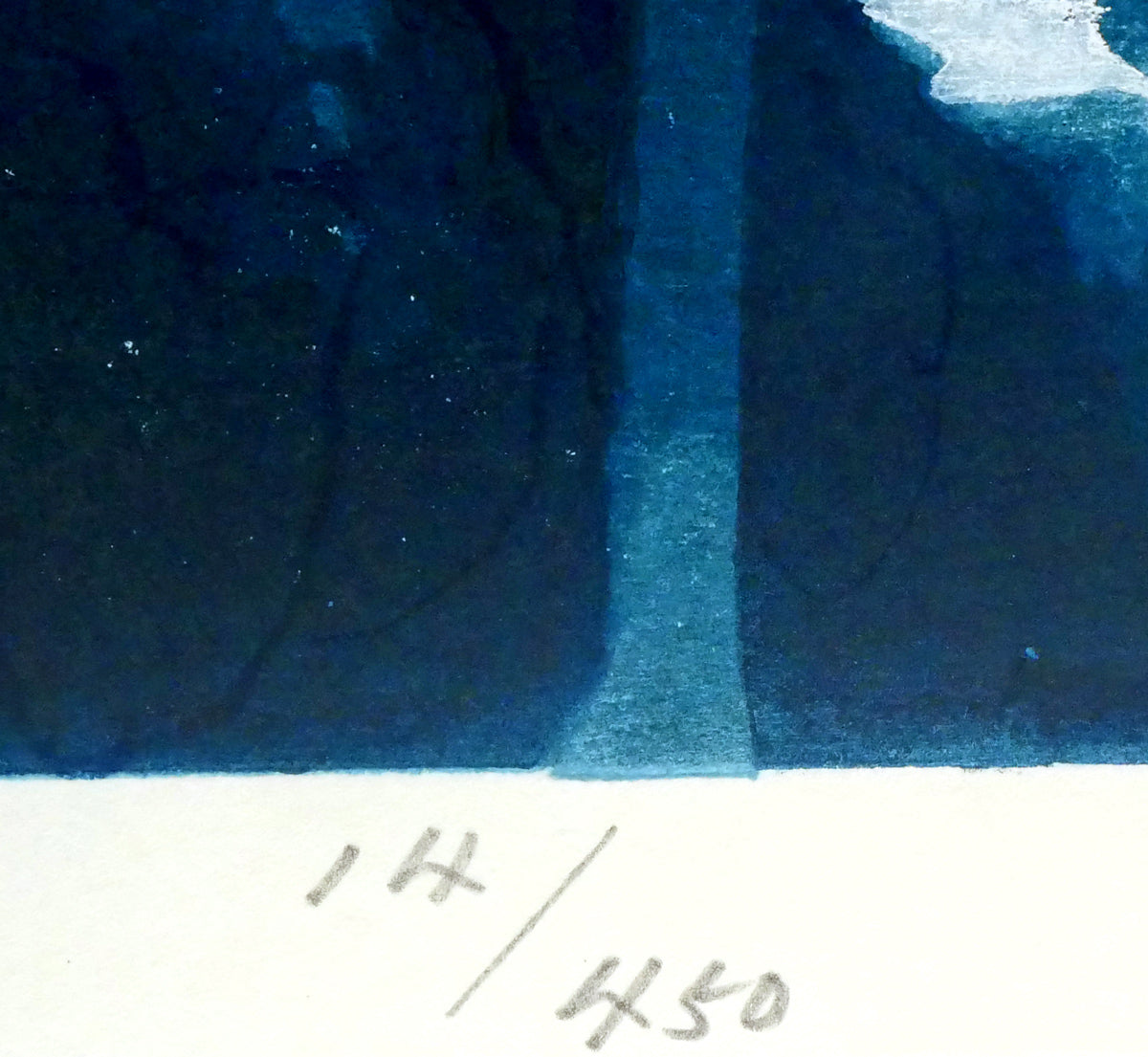 東山魁夷「雪の後」木版画 限定番号(ed,14/450)