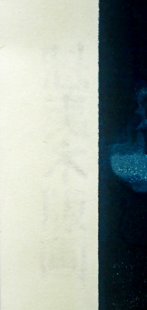 東山魁夷「雪の後」木版画 マージン部分拡大画像1