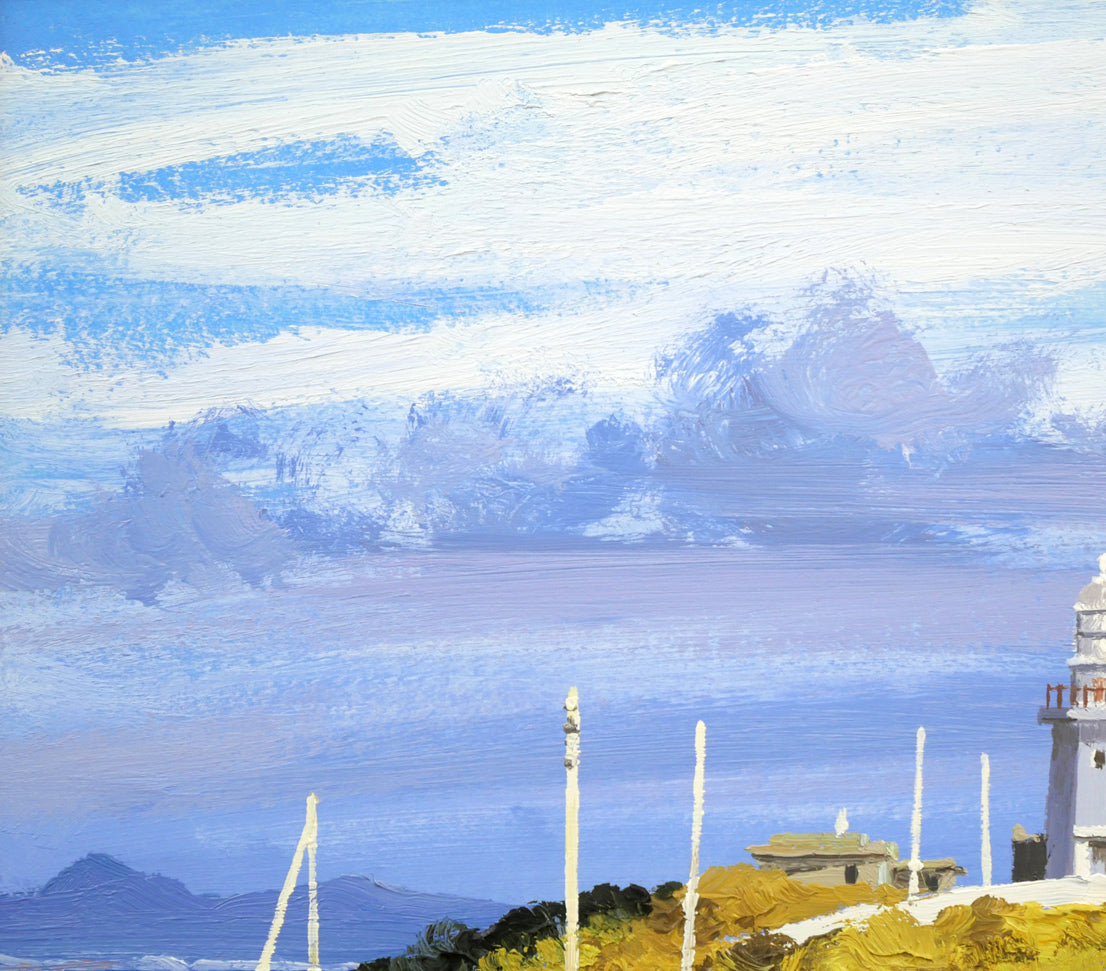 樋口洋「剱崎(三浦半島)」油絵・色紙 拡大画像1