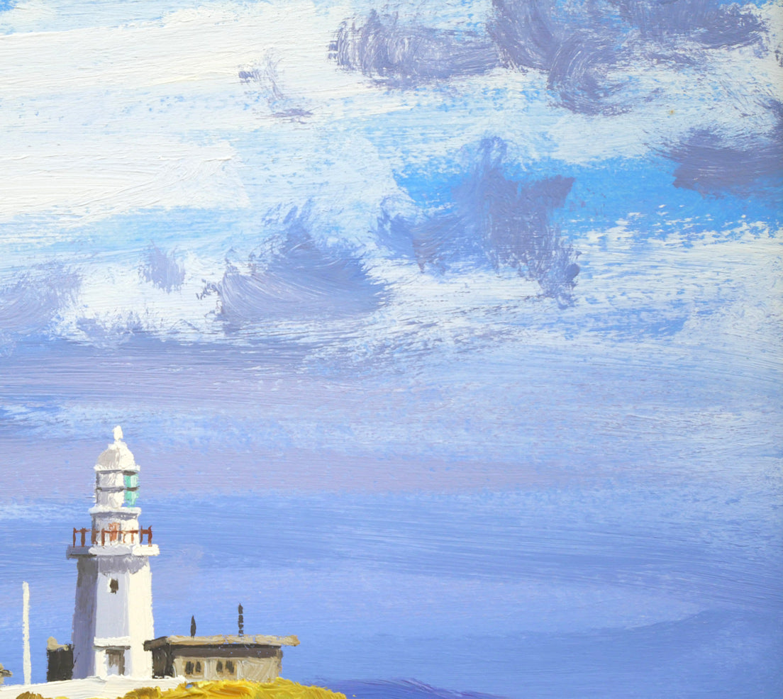 樋口洋「剱崎(三浦半島)」油絵・色紙 拡大画像2