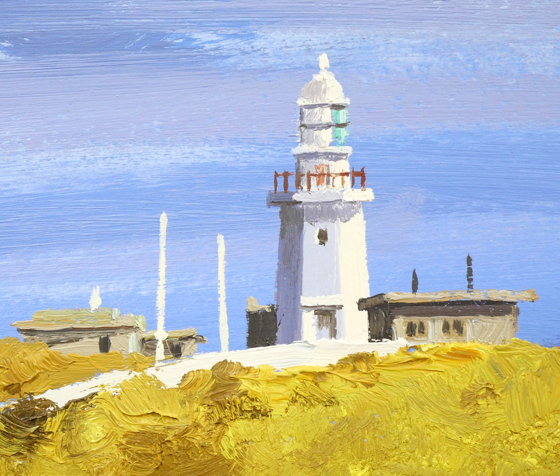 樋口洋「剱崎(三浦半島)」油絵・色紙 拡大画像5