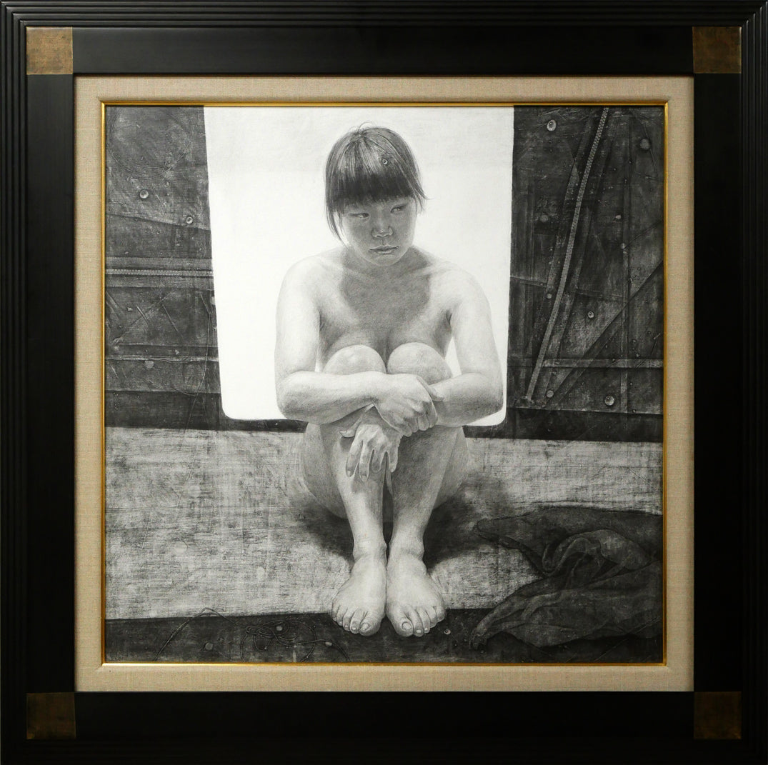 平松佳和「薫風」鉛筆・S10号