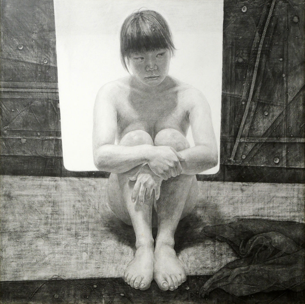 平松佳和「薫風」鉛筆・S10号 作品全体画像