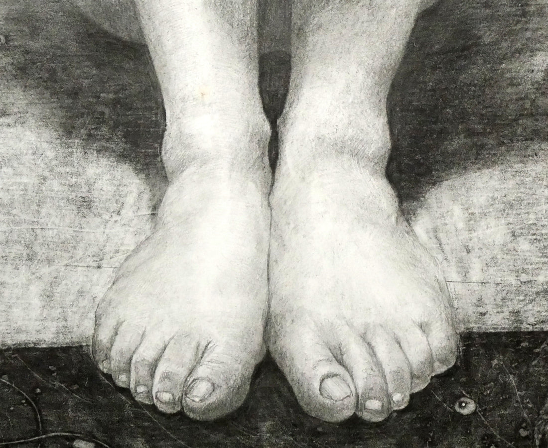 平松佳和「薫風」鉛筆・S10号 拡大画像7