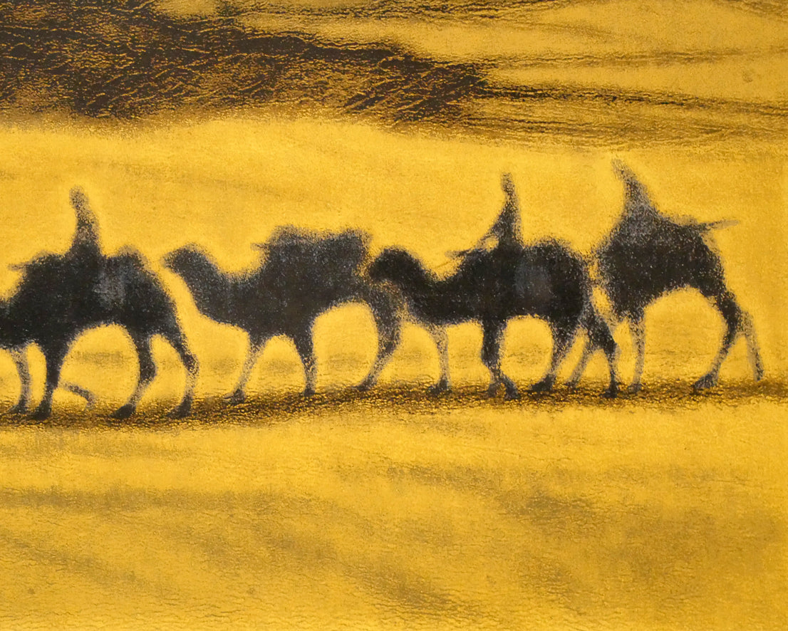 平山郁夫「楼蘭」シルクスクリーン版画 拡大画像6