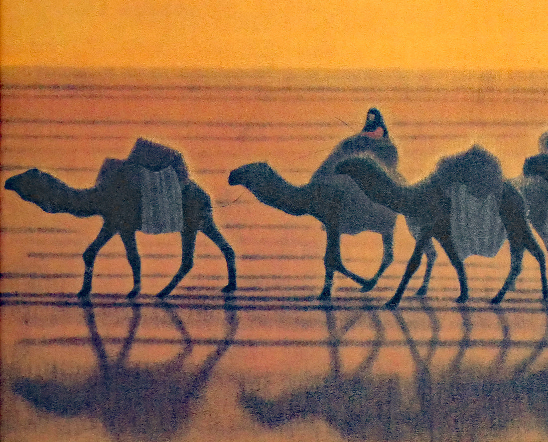 平山郁夫「流沙浄土変」美術複製日本画・10号 拡大画像4