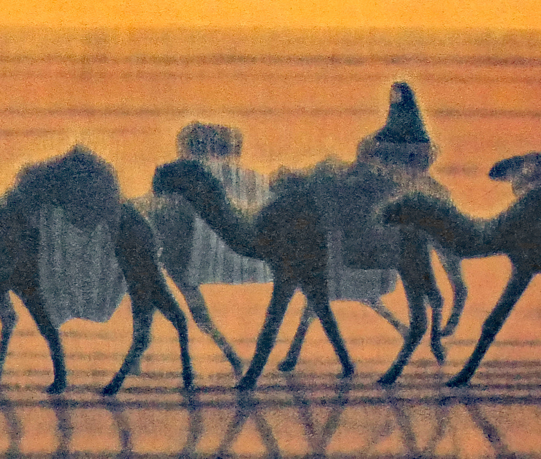 平山郁夫「流沙浄土変」美術複製日本画・10号 拡大画像5