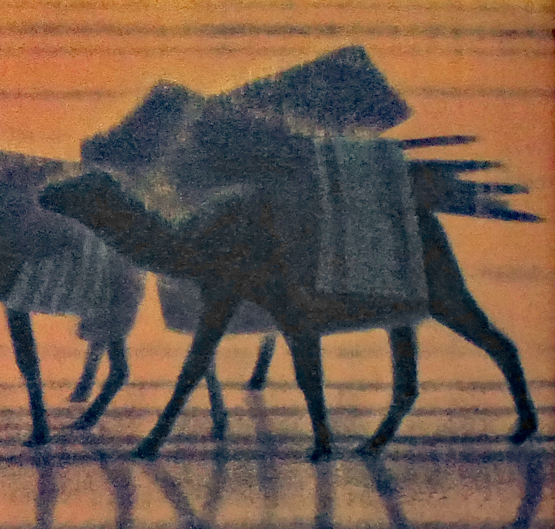 平山郁夫「流沙浄土変」美術複製日本画・10号 拡大画像7