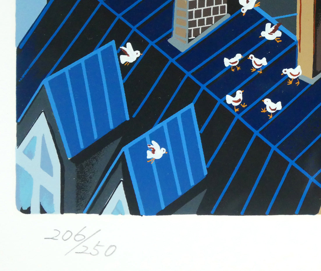 山形博導(ヒロヤマガタ)「エコール・ド・マルセイユ」シルクスクリーン版画 限定番号(ed,206/250)