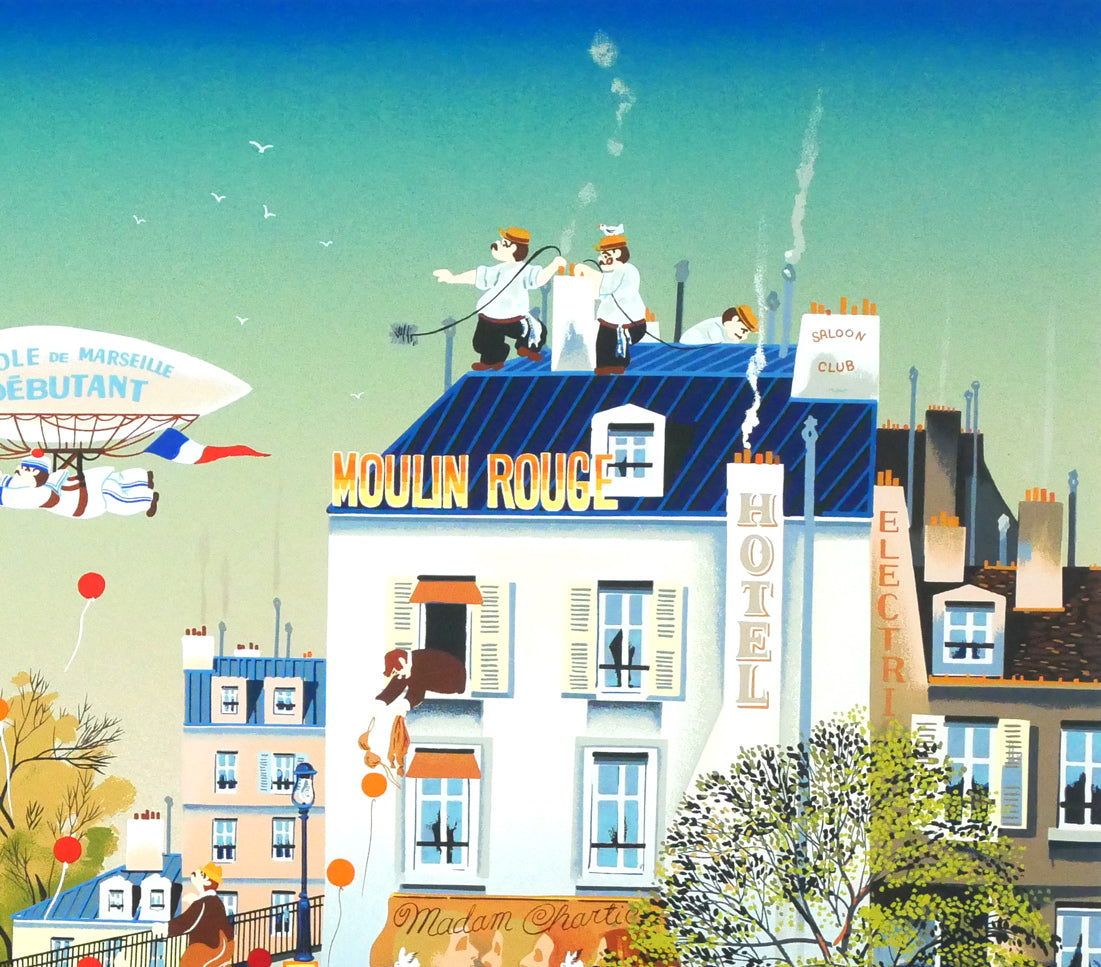 山形博導(ヒロヤマガタ)「エコール・ド・マルセイユ」シルクスクリーン版画 拡大画像3