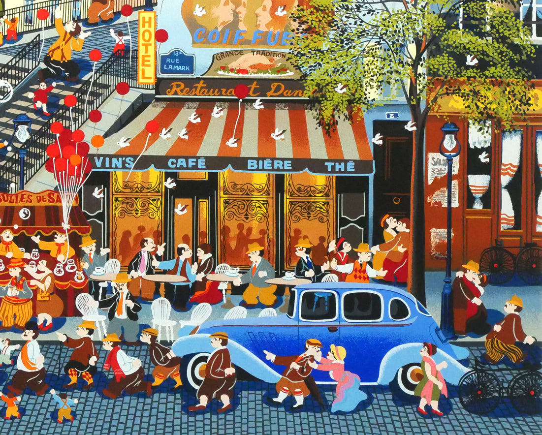 山形博導(ヒロヤマガタ)「エコール・ド・マルセイユ」シルクスクリーン版画 拡大画像6