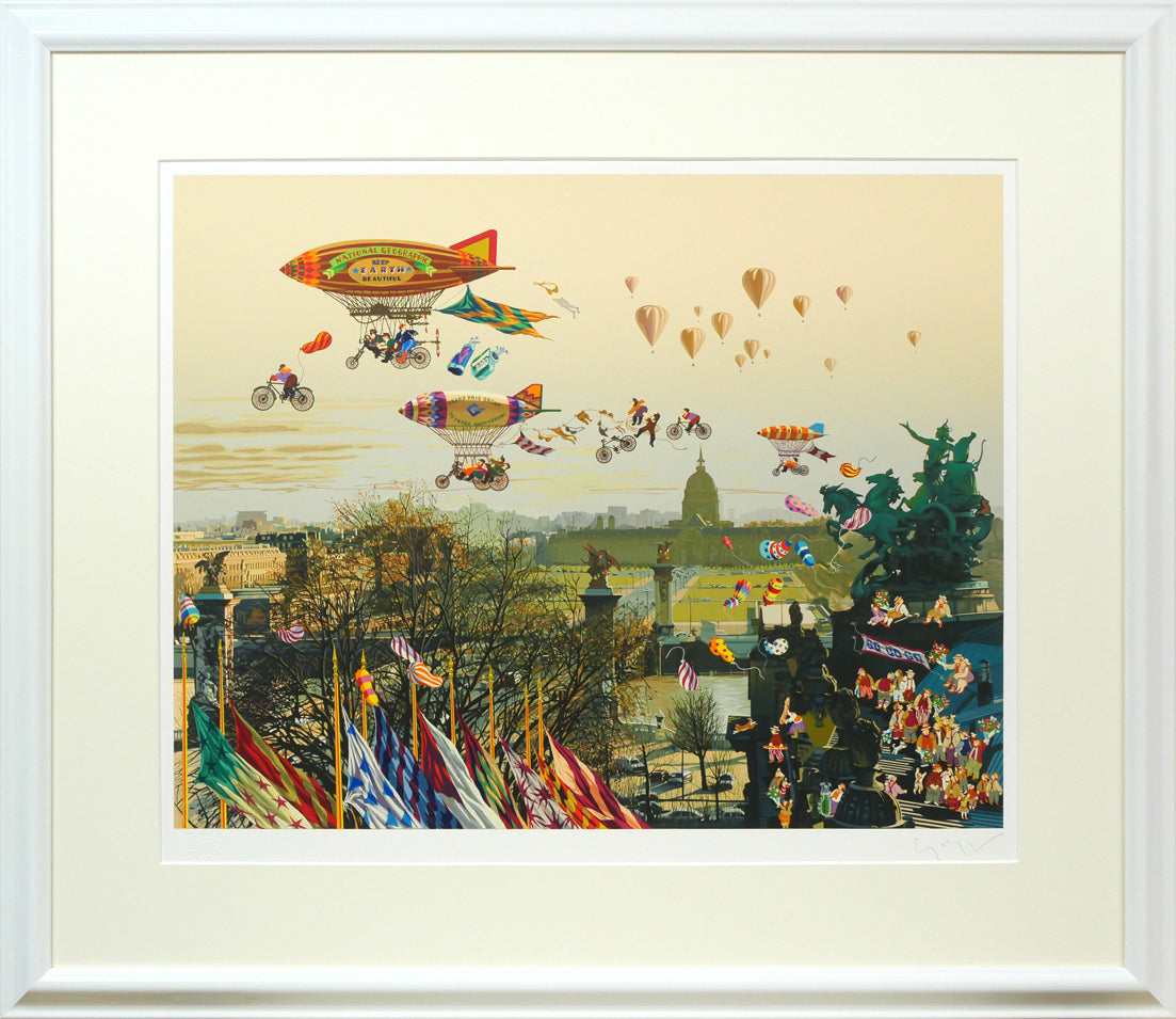 山形博導(ヒロヤマガタ)「家路」シルクスクリーン版画