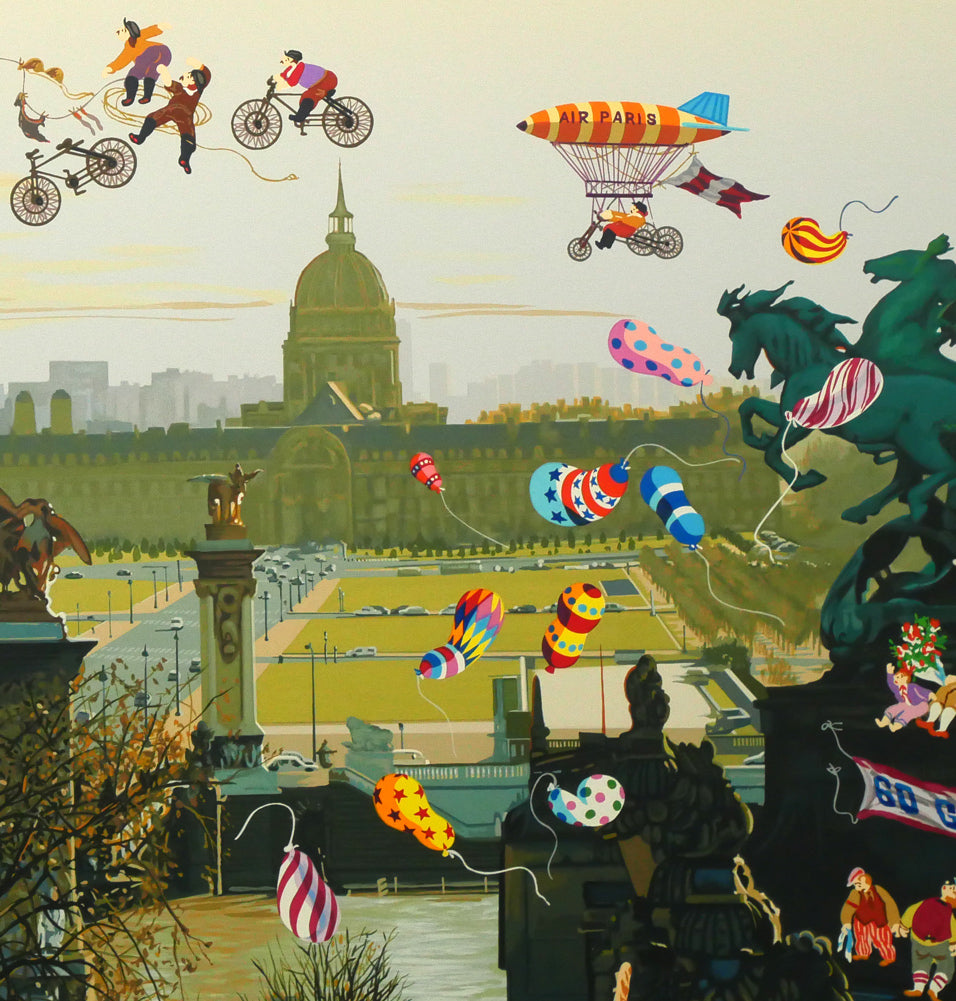 山形博導(ヒロヤマガタ)「家路」シルクスクリーン版画 拡大画像7