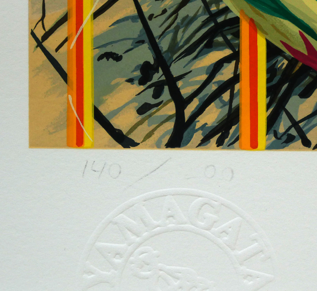 山形博導(ヒロヤマガタ)「家路」シルクスクリーン版画 限定番号(ed,140/200)