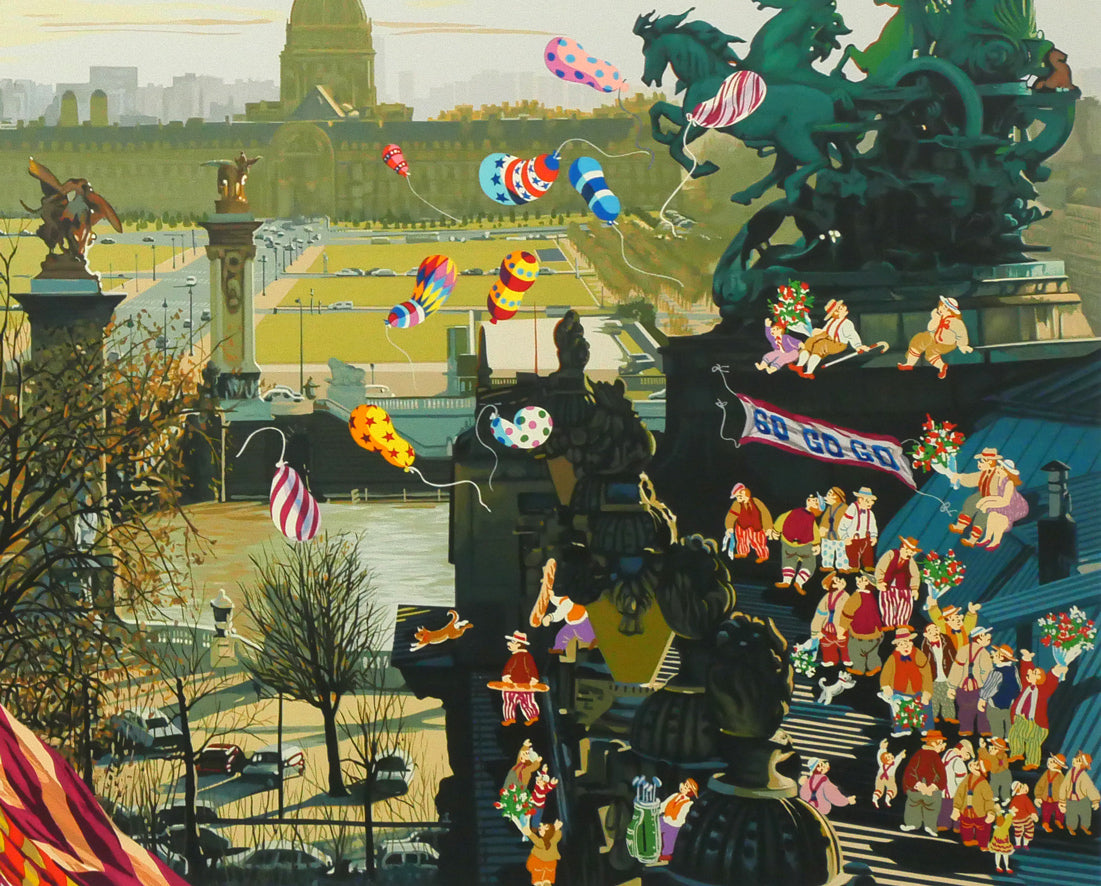 山形博導(ヒロヤマガタ)「家路」シルクスクリーン版画 拡大画像4