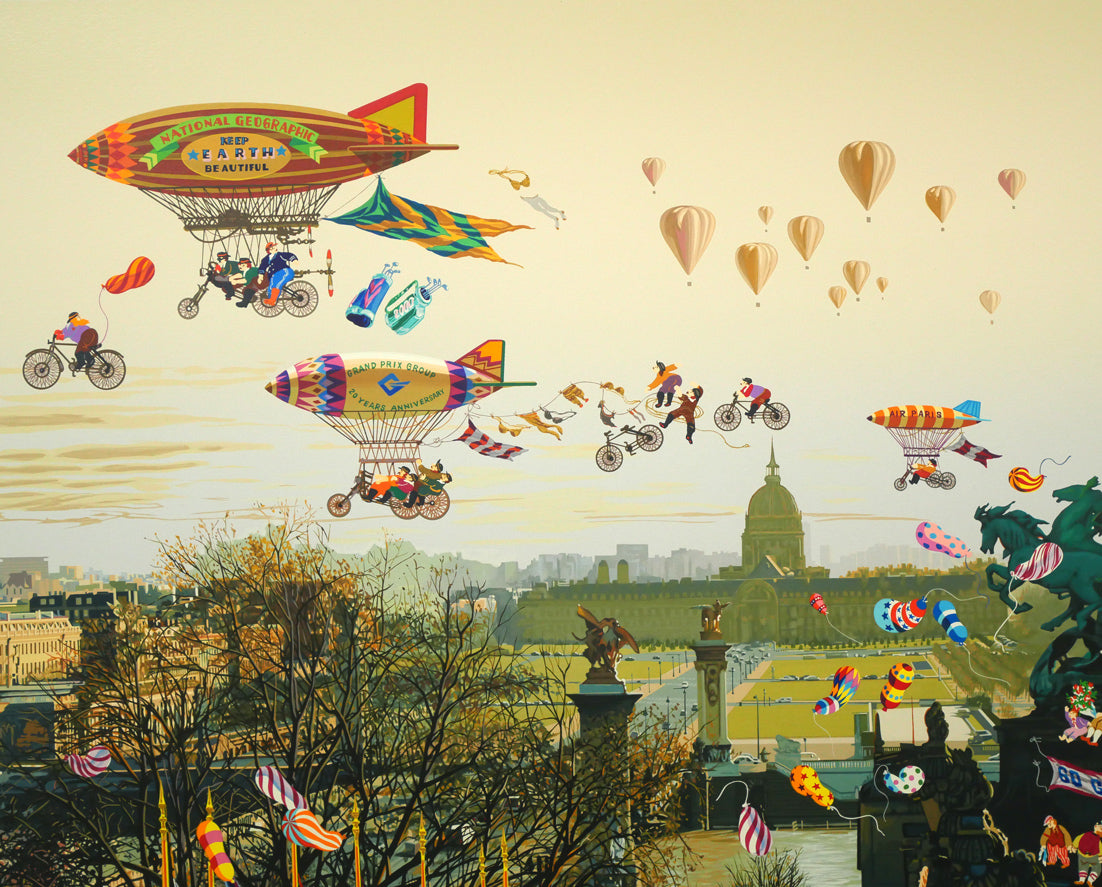 山形博導(ヒロヤマガタ)「家路」シルクスクリーン版画 拡大画像5