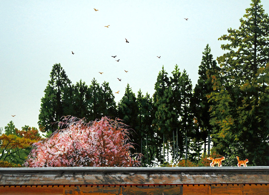 山形博導(ヒロヤマガタ)「日本のエッセンス 龍安寺」シルクスクリーン版画 拡大画像1