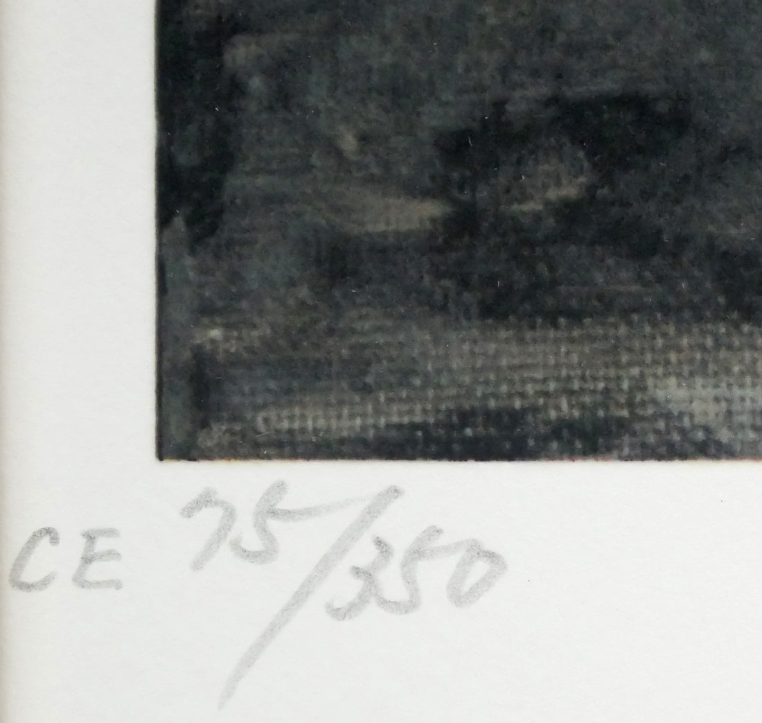 山形博導(ヒロヤマガタ)「パリの空の下」シルクスクリーン版画 限定番号(ed,CE75/350)