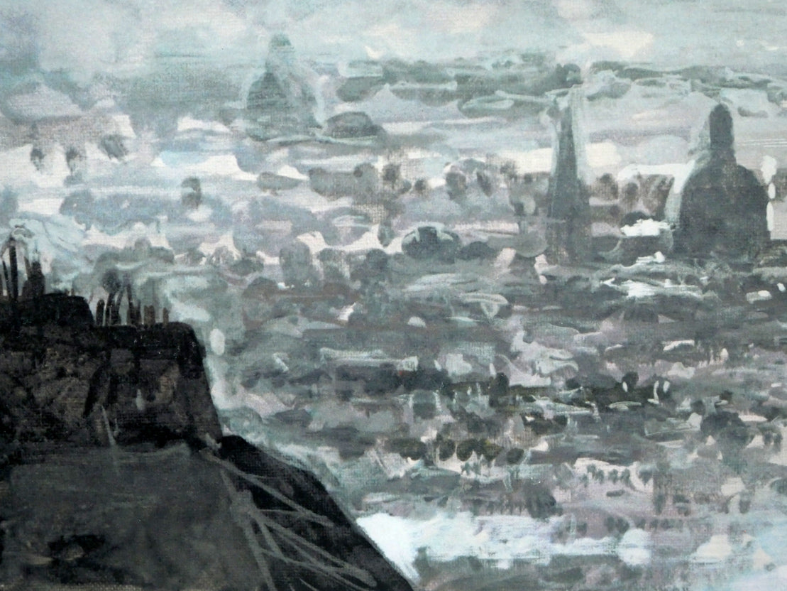 山形博導(ヒロヤマガタ)「パリの空の下」シルクスクリーン版画 拡大画像3