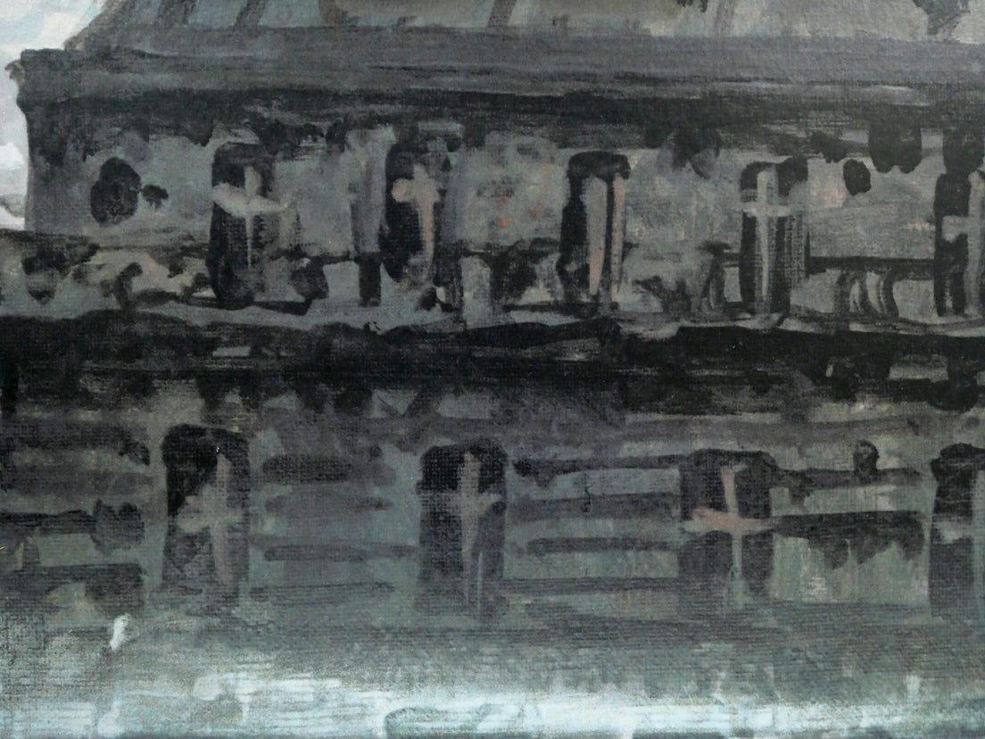 山形博導(ヒロヤマガタ)「パリの空の下」シルクスクリーン版画 拡大画像4