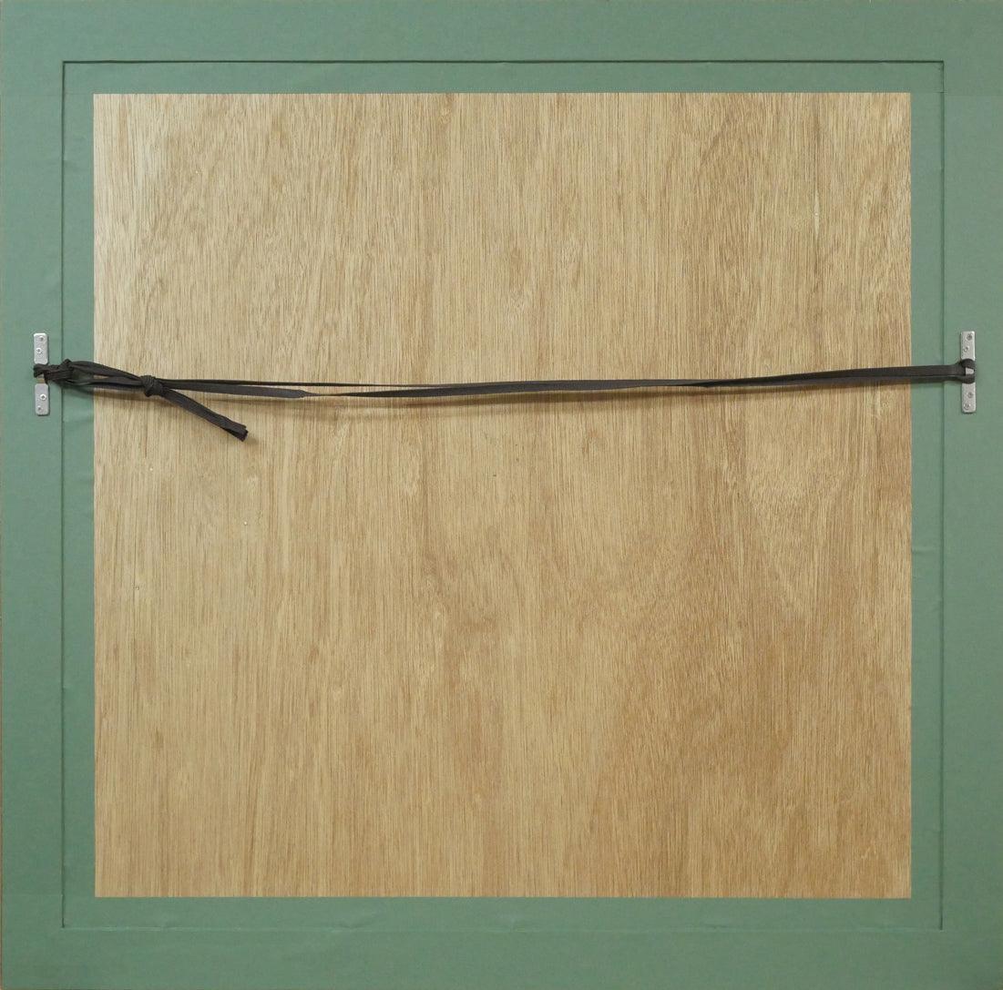 山形博導(ヒロヤマガタ)「パリの空の下」シルクスクリーン版画 額縁裏側画像