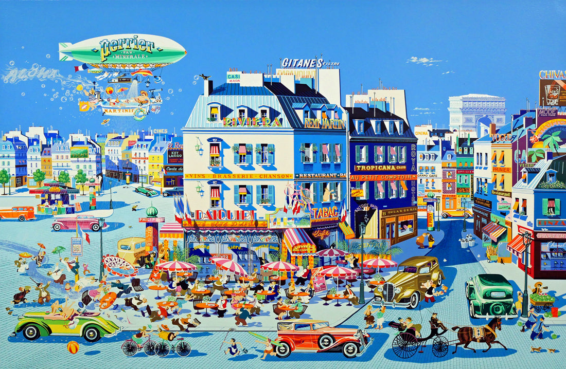 山形博導(ヒロヤマガタ)「ペリエ」シルクスクリーン版画 作品全体拡大画像