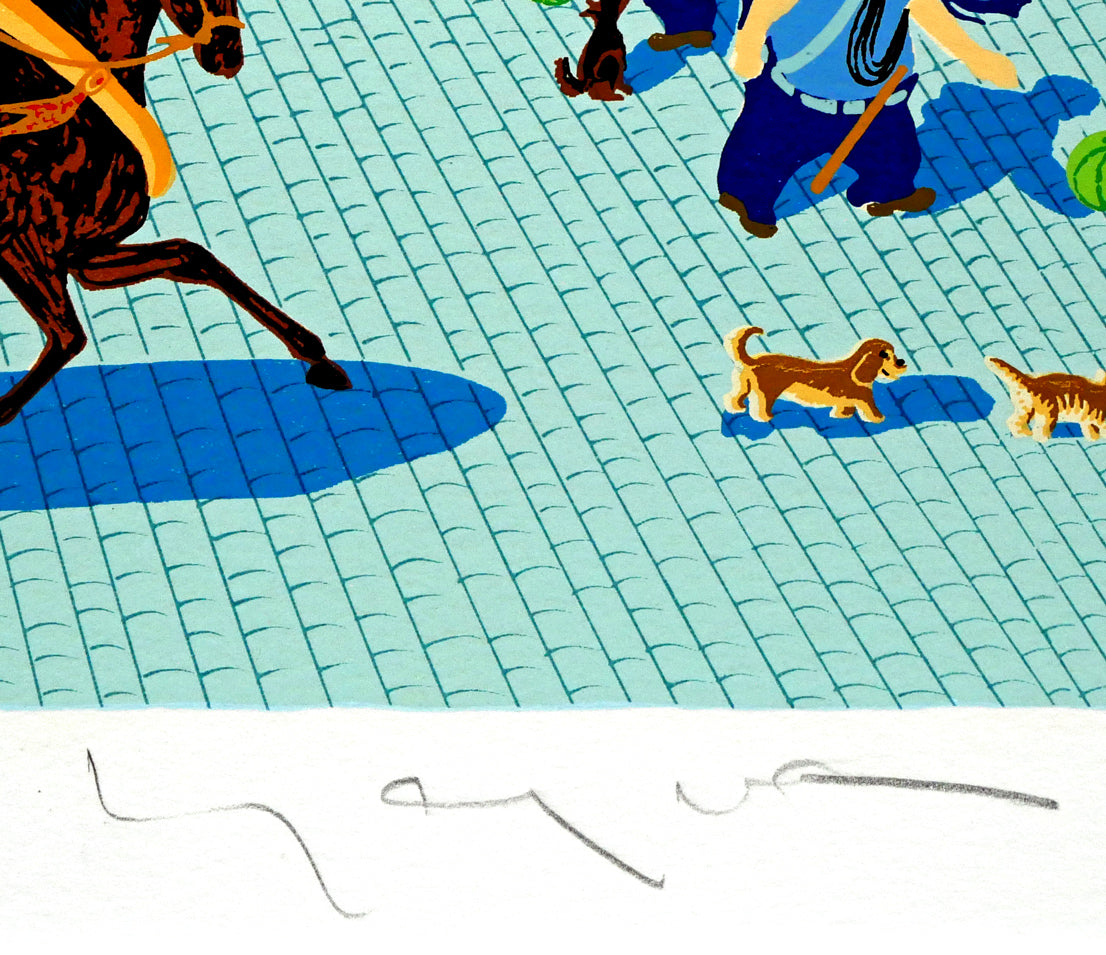 山形博導(ヒロヤマガタ)「ペリエ」シルクスクリーン版画 本人直筆鉛筆サイン